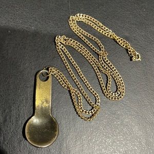 Vintage spoon pendant necklace